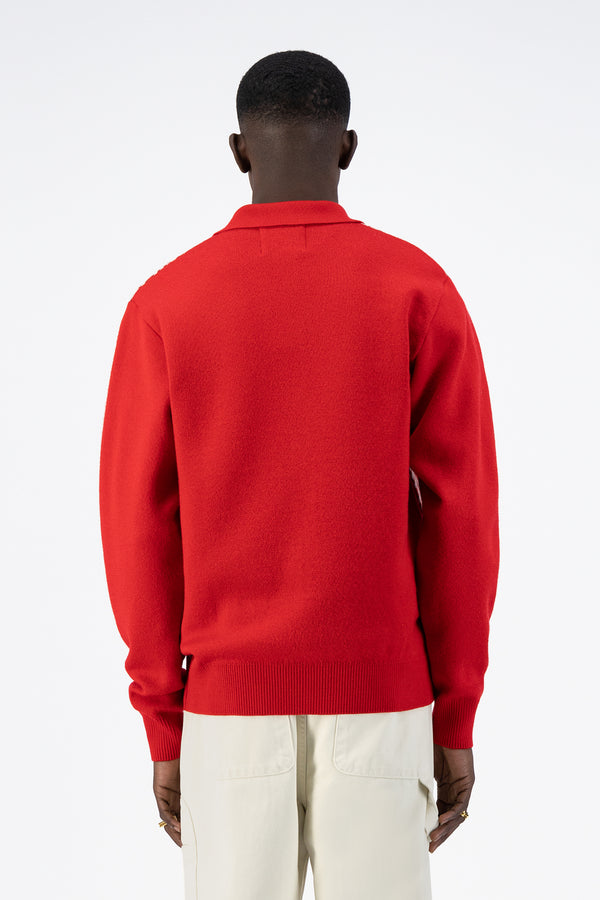 Karp Knit Cardigan - Red