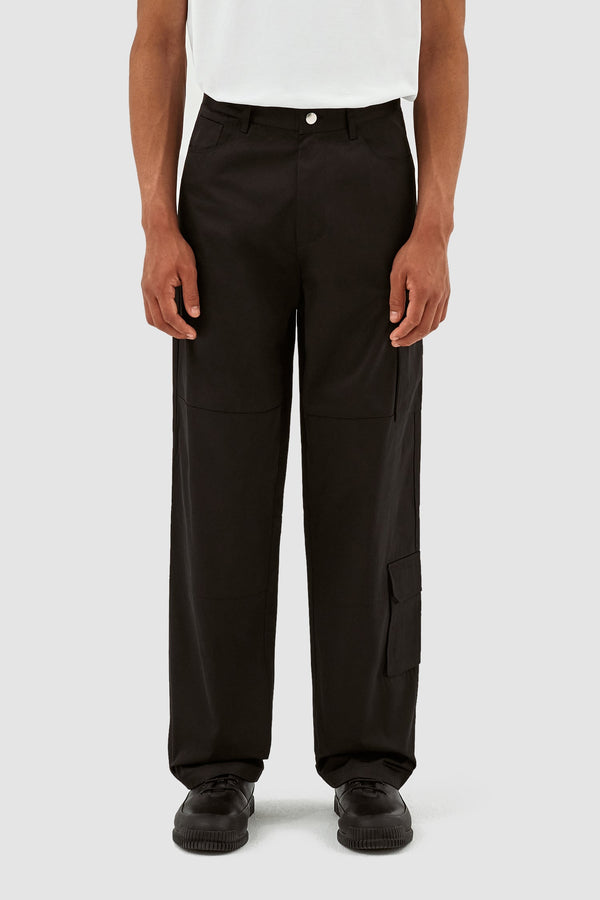Patrick Double Pocket Pants - Black - DEFECT