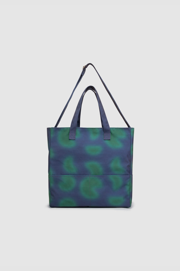 Thompson Print Totebag - Navy/Green
