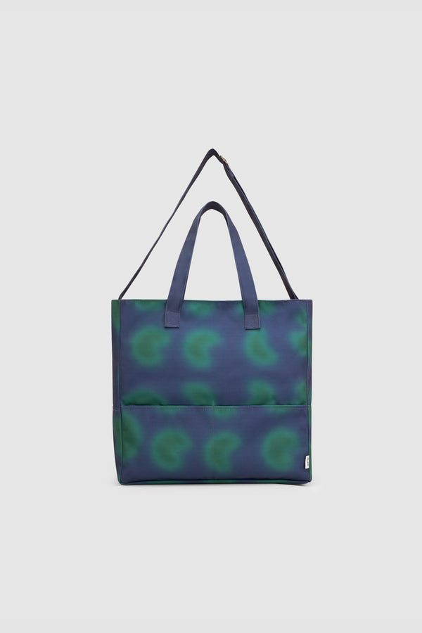 Thompson Print Totebag - Navy/Green