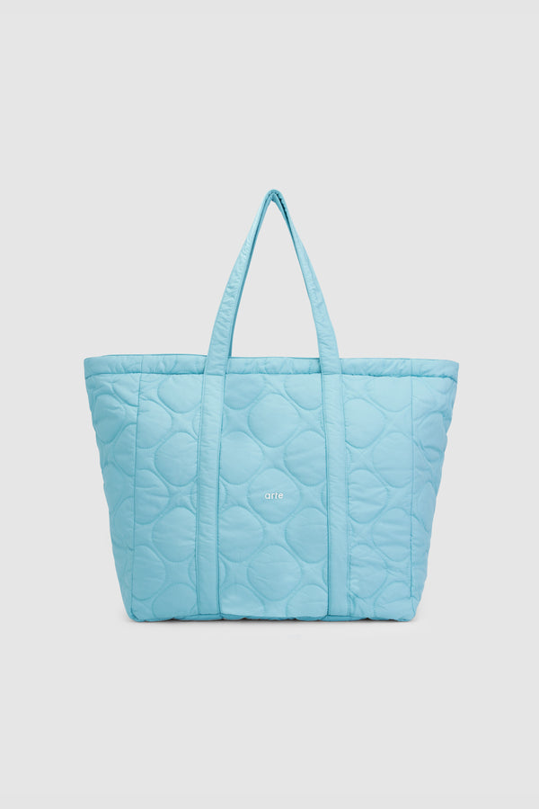 Thompson Quilted Totebag - Light Blue