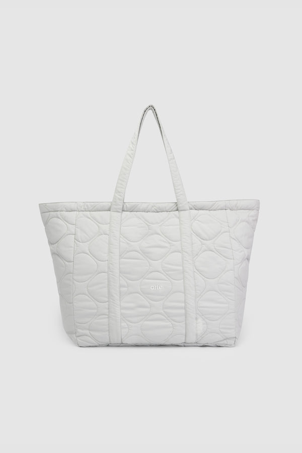 Thompson Quilted Totebag - Light Grey