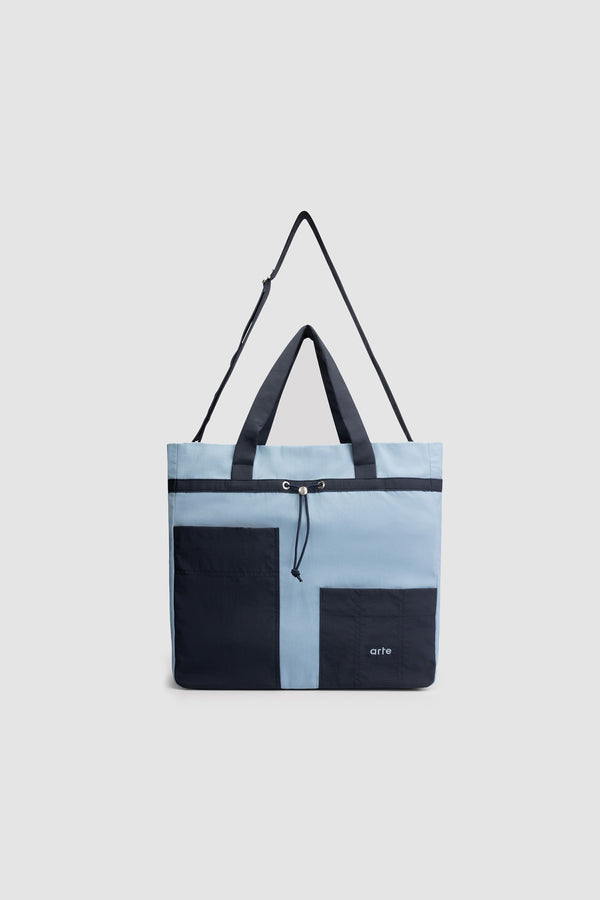 Thompson Colorblock Totebag - Navy/Lake Blue