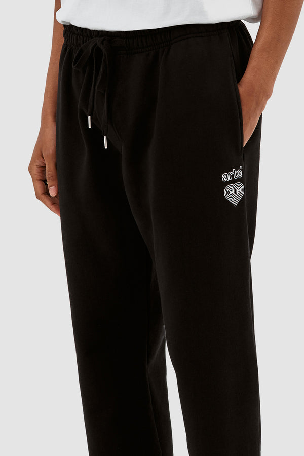 Tristian Heart Logo Pants - Black