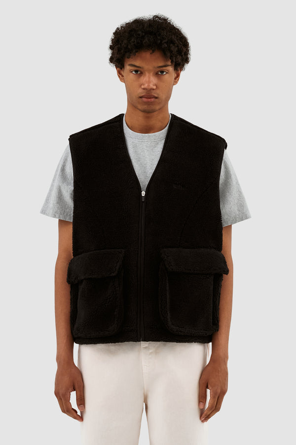 Vince Sherpa Vest - Black