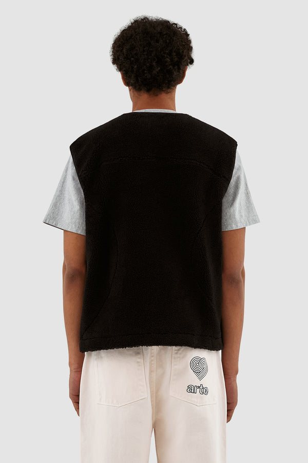 Vince Sherpa Vest - Black