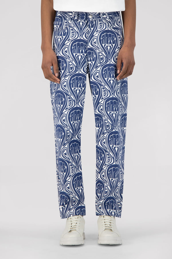 Jean Novo Pants - Blue/White