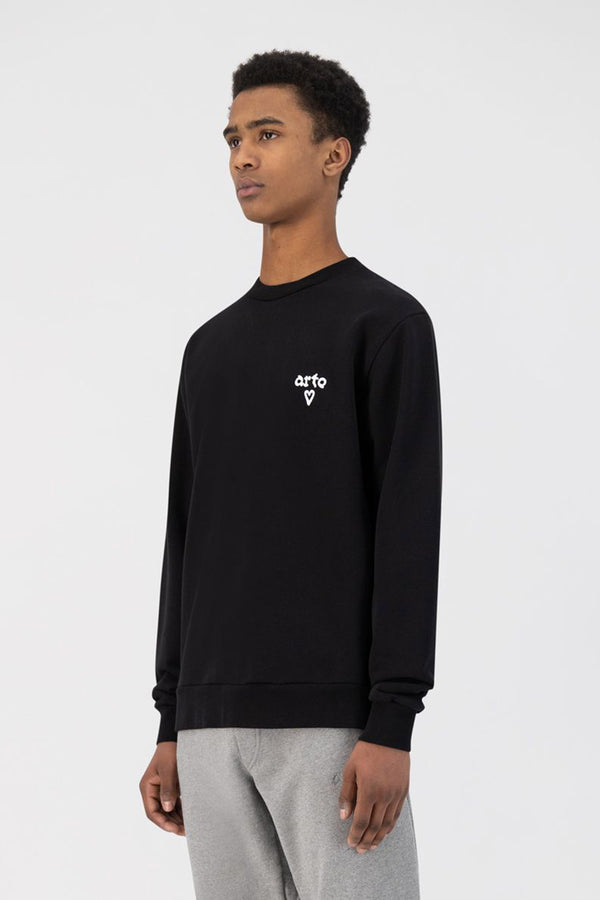 Cassat Heart Logo Sweater - Black