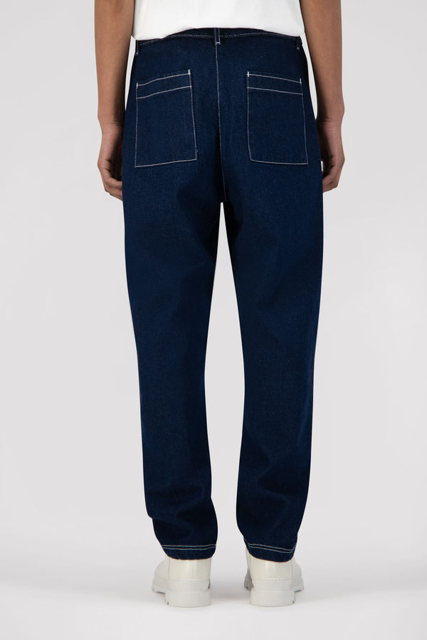 Paul Front Logo Pants - Blue Denim
