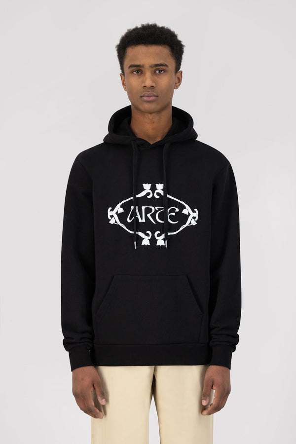 Horta Logo Orna Hoodie - Black