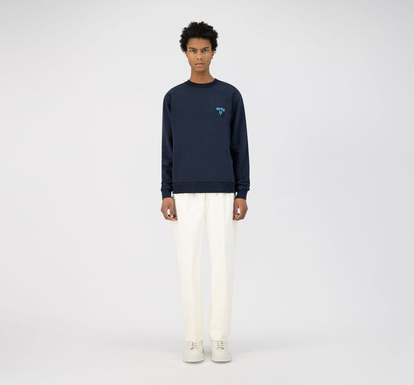 Cassat Heart Logo Sweater - Navy