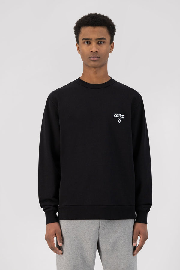 Cassat Heart Logo Sweater - Black