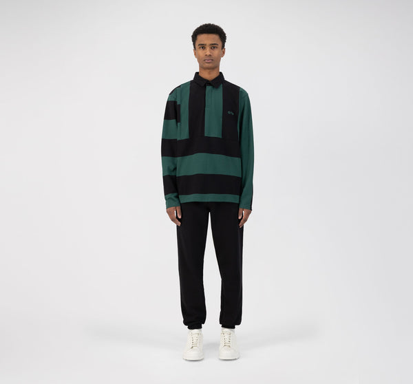 Peter Stripes Polo - Green/Black