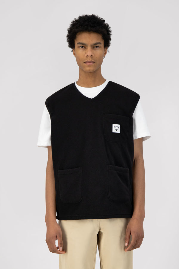 Victor Knit Vest - Black
