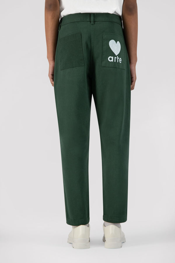 Polke Heart Pants - Green